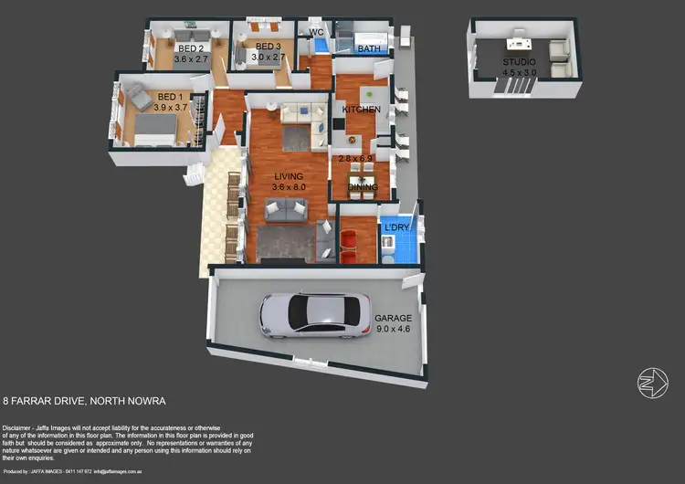 Floorplan of Homely house listing, 8 Farrar Drive, North Nowra NSW 2541