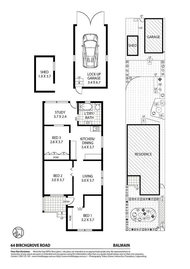 Floorplan of Homely house listing, 64 Birchgrove Road, Balmain NSW 2041