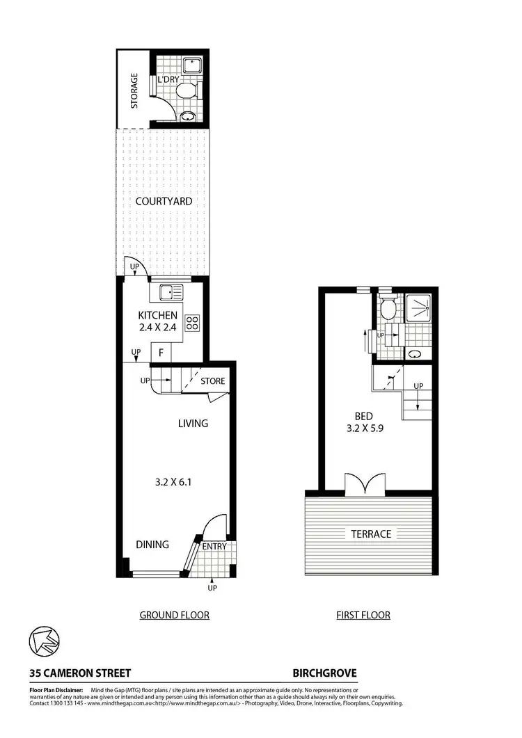 Floorplan of Homely house listing, 35 Cameron Street, Birchgrove NSW 2041