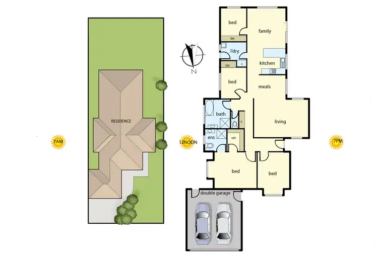 Floorplan of Homely house listing, 5 Highland Crescent, Narre Warren South VIC 3805