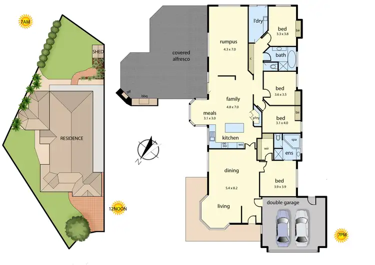Floorplan of Homely house listing, 5 Woodrush Court, Narre Warren South VIC 3805