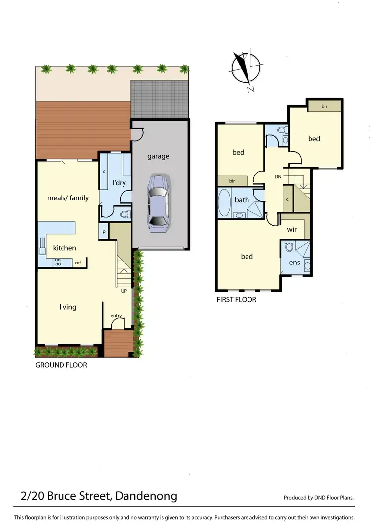 Floorplan of Homely townhouse listing, 2/20 Bruce Street, Dandenong VIC 3175