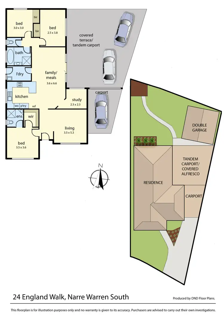 Floorplan of Homely house listing, 24 England Walk, Narre Warren South VIC 3805