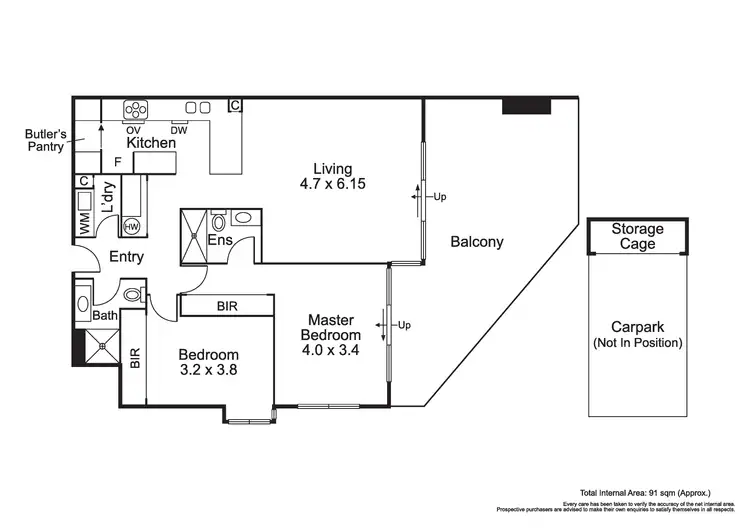 Floorplan of Homely apartment listing, 304/394 Victoria Street, North Melbourne VIC 3051