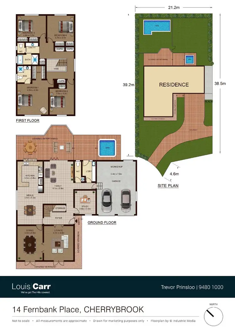 Floorplan of Homely house listing, 14 Fernbank Place, Cherrybrook NSW 2126
