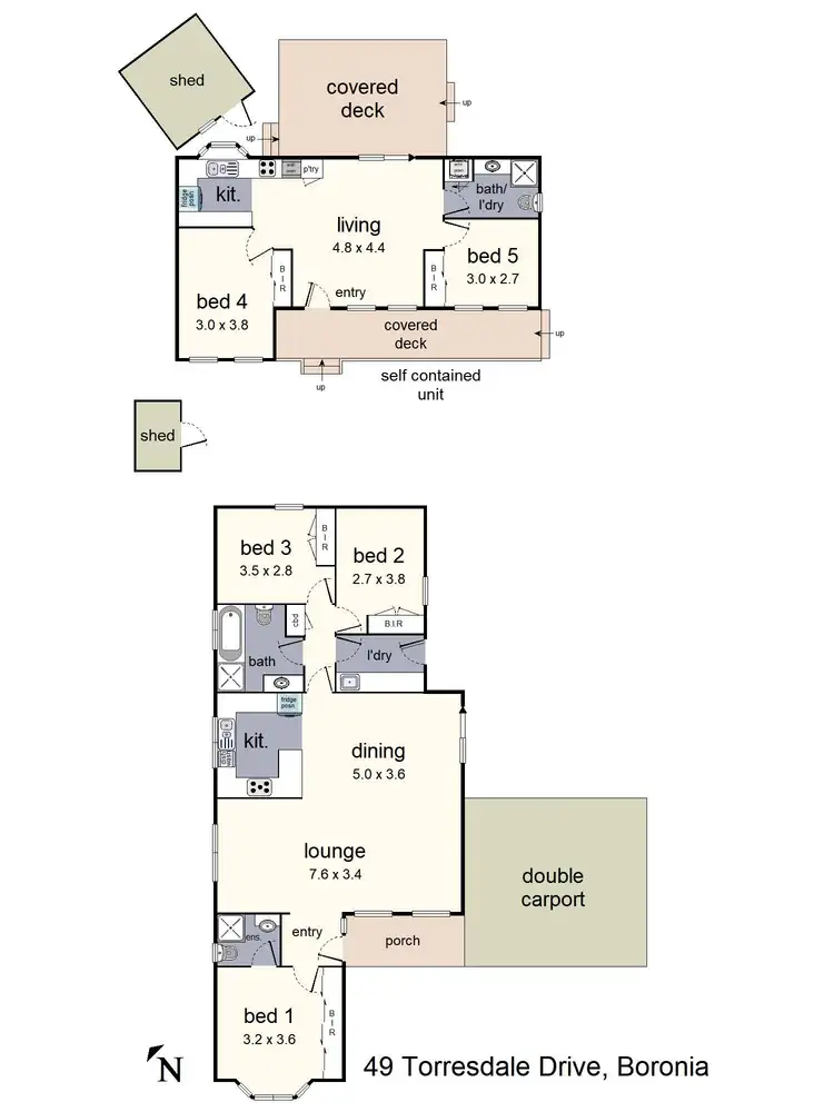Floorplan of Homely house listing, 49 Torresdale Drive, Boronia VIC 3155