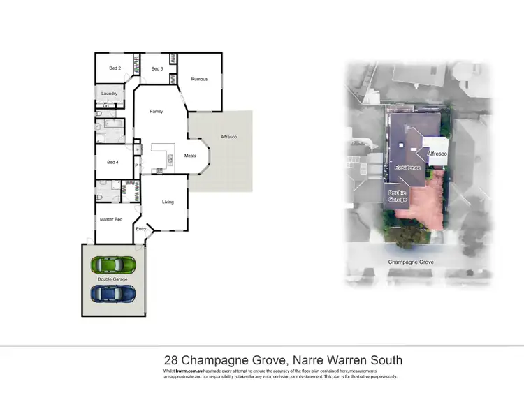 Floorplan of Homely house listing, 28 Champagne Grove, Narre Warren South VIC 3805