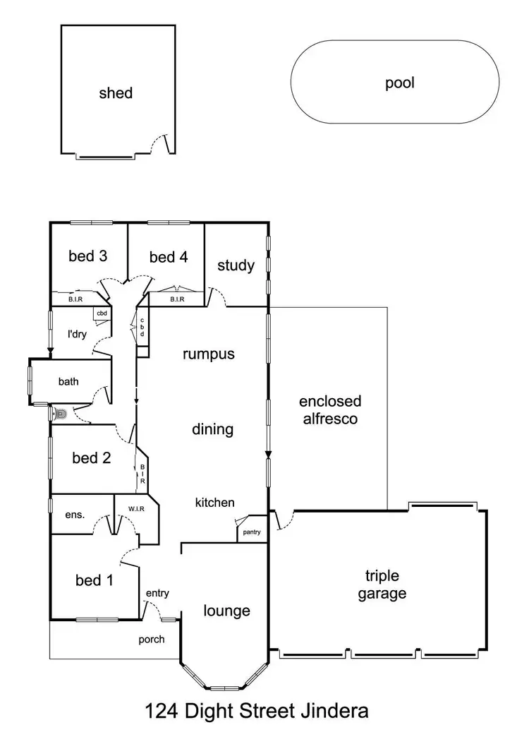 Floorplan of Homely house listing, 124 Dight Street, Jindera NSW 2642