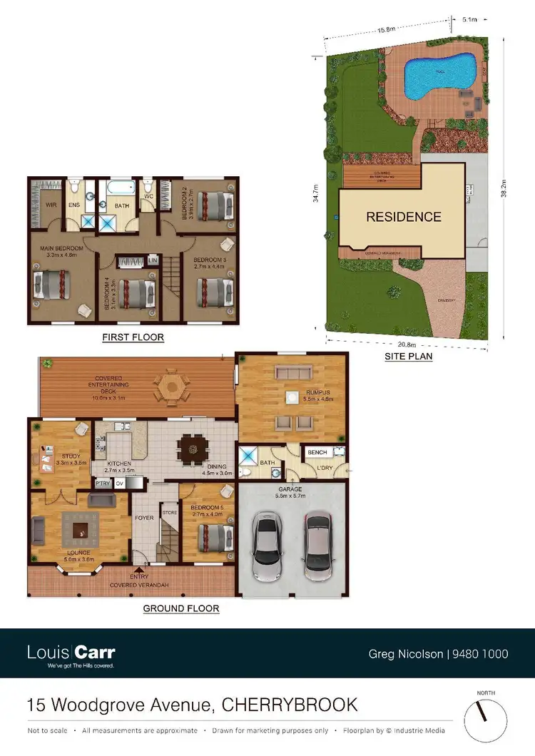 Floorplan of Homely house listing, 15 Woodgrove Avenue, Cherrybrook NSW 2126