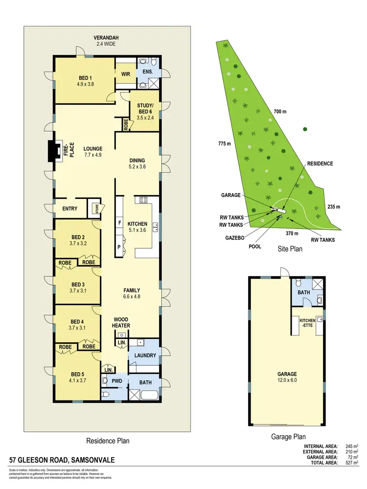 Floorplan of Homely house listing, 57 Gleeson Road, Samsonvale QLD 4520