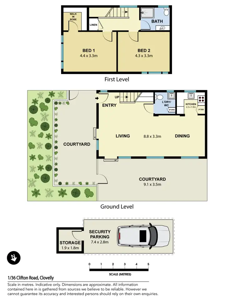 Floorplan of Homely apartment listing, 1/36 Clifton Road, Clovelly NSW 2031