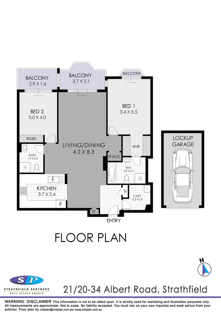 Floorplan of Homely apartment listing, 21/20-34 Albert Road, Strathfield NSW 2135