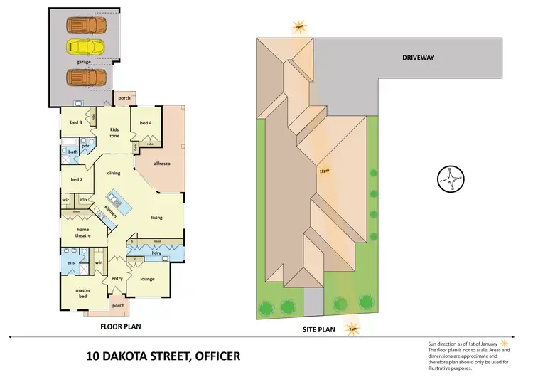 Floorplan of Homely house listing, 10 Dakota Street, Officer VIC 3809