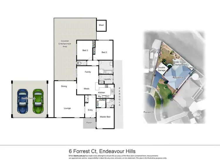 Floorplan of Homely house listing, 6 Forrest Court, Endeavour Hills VIC 3802