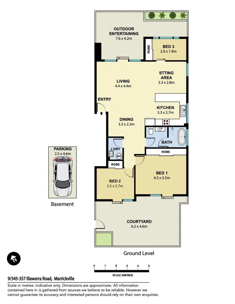 Floorplan of Homely apartment listing, 9/345 Illawarra Road, Marrickville NSW 2204