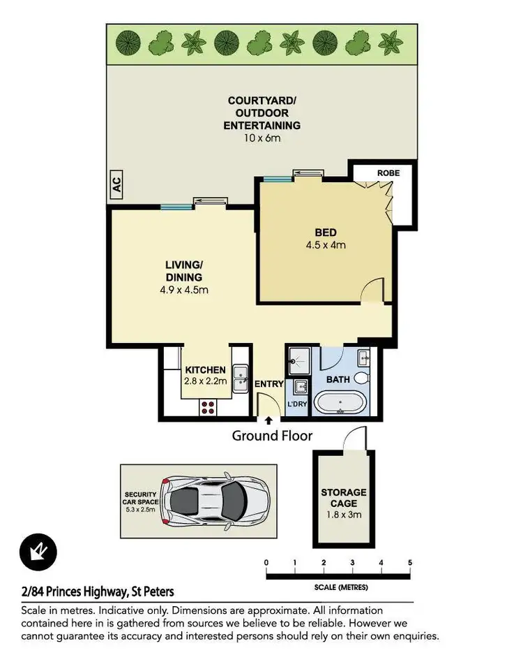 Floorplan of Homely apartment listing, 2/84 Princes Highway, St Peters NSW 2044