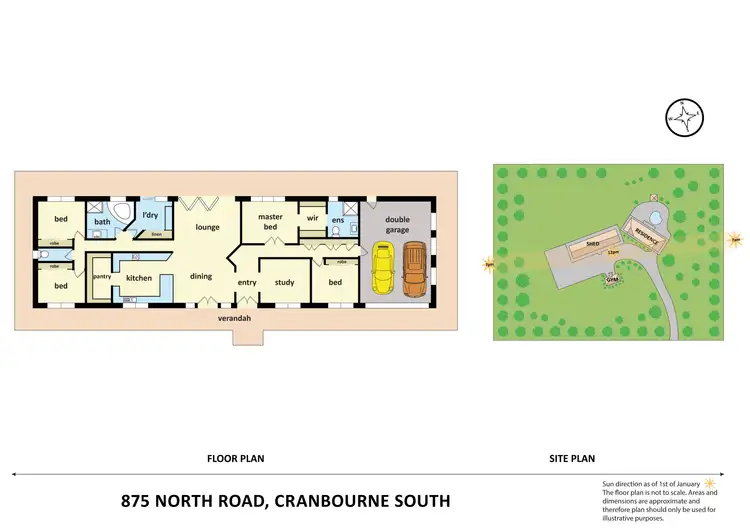 Floorplan of Homely house listing, 875 North Road, Cranbourne South VIC 3977