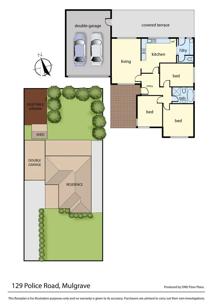 Floorplan of Homely house listing, 129 Police Road, Mulgrave VIC 3170