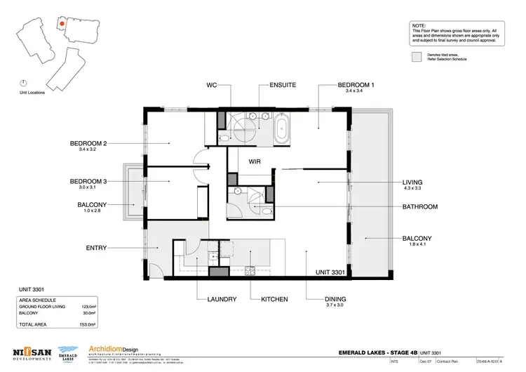 Floorplan of Homely unit listing, 2021/3029 The Boulevard, Carrara QLD 4211