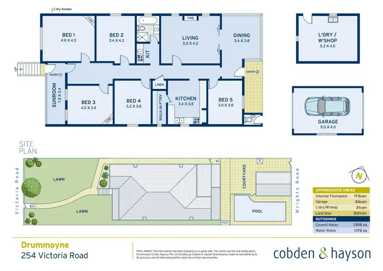 Floorplan of Homely house listing, 254 Victoria Road, Drummoyne NSW 2047