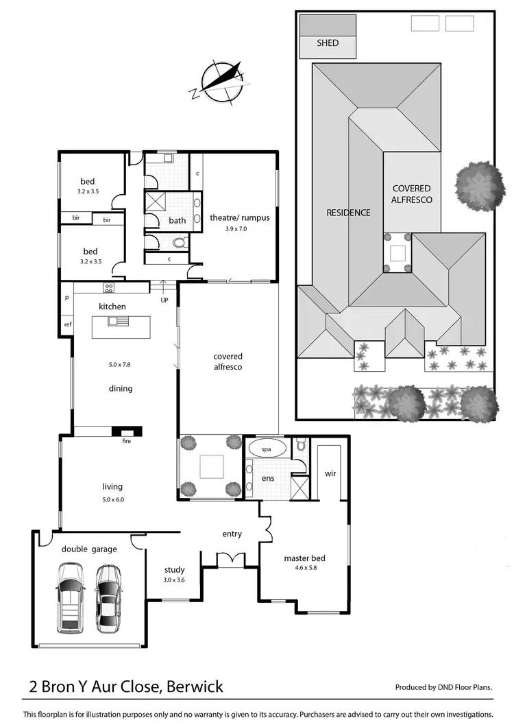 Floorplan of Homely house listing, 2 Bron-Y-Aur Close, Berwick VIC 3806