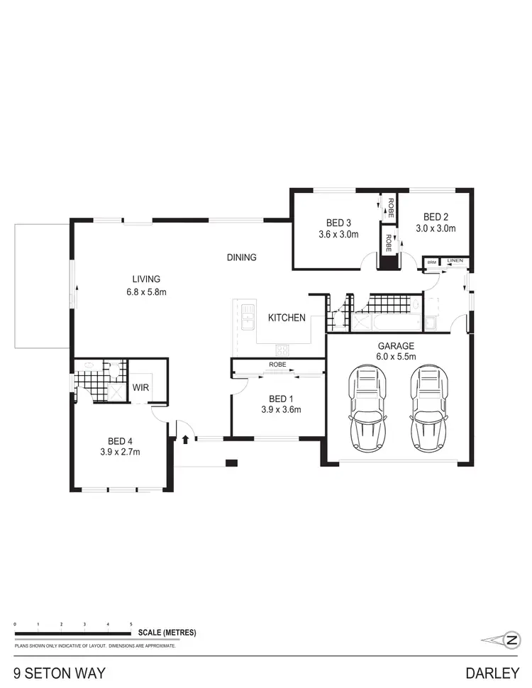 Floorplan of Homely house listing, 9 Seton Way, Darley VIC 3340
