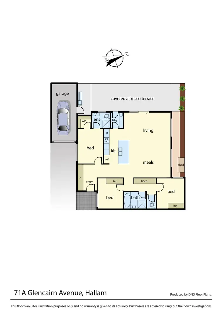 Floorplan of Homely unit listing, 71A Glencairn Avenue, Hallam VIC 3803