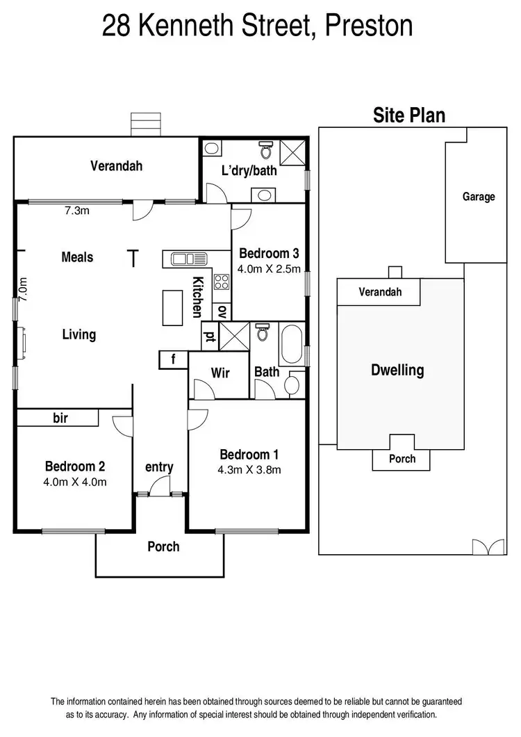 Floorplan of Homely house listing, 28 Kenneth Street, Preston VIC 3072