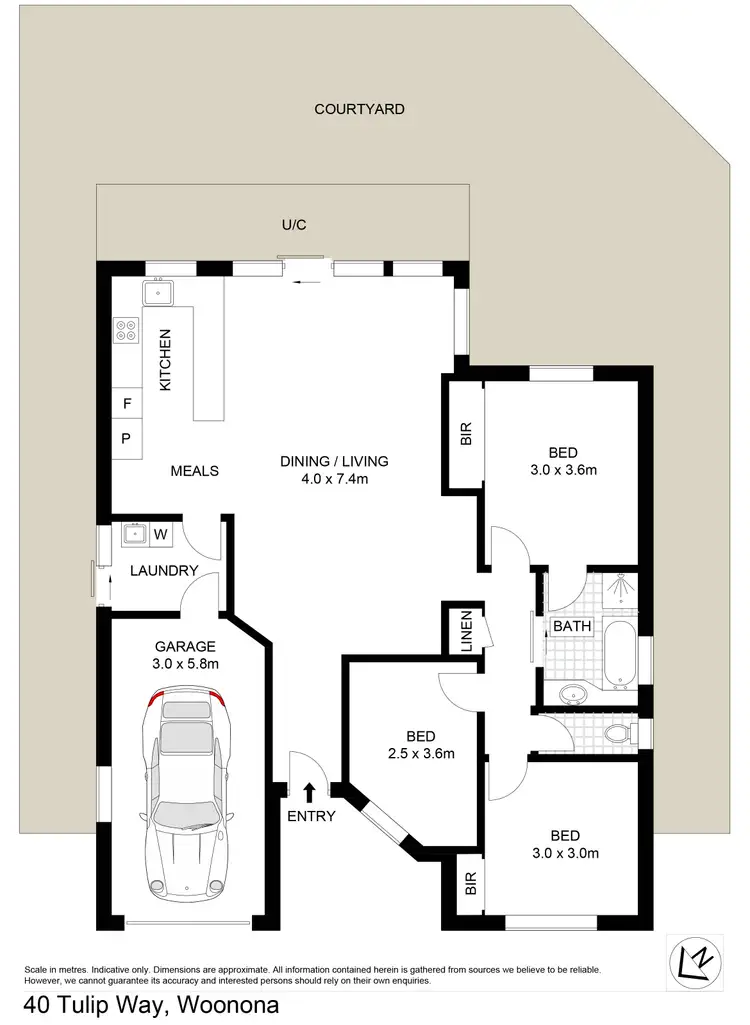 Floorplan of Homely house listing, 40 Tulip Way, Woonona NSW 2517