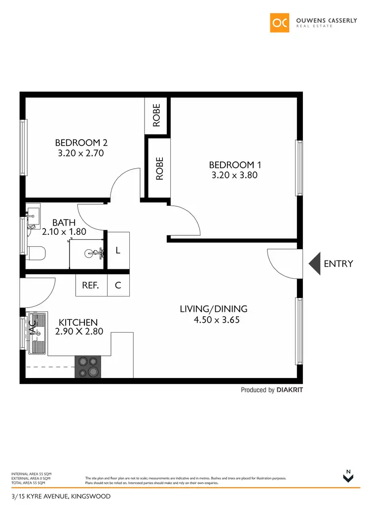 Floorplan of Homely unit listing, 3/15 Kyre Avenue, Kingswood SA 5062