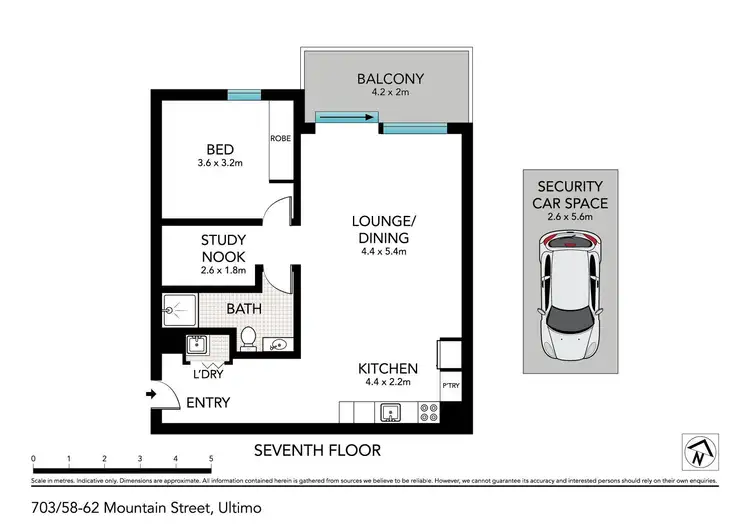 Floorplan of Homely apartment listing, 703/58-62 Mountain Street, Ultimo NSW 2007