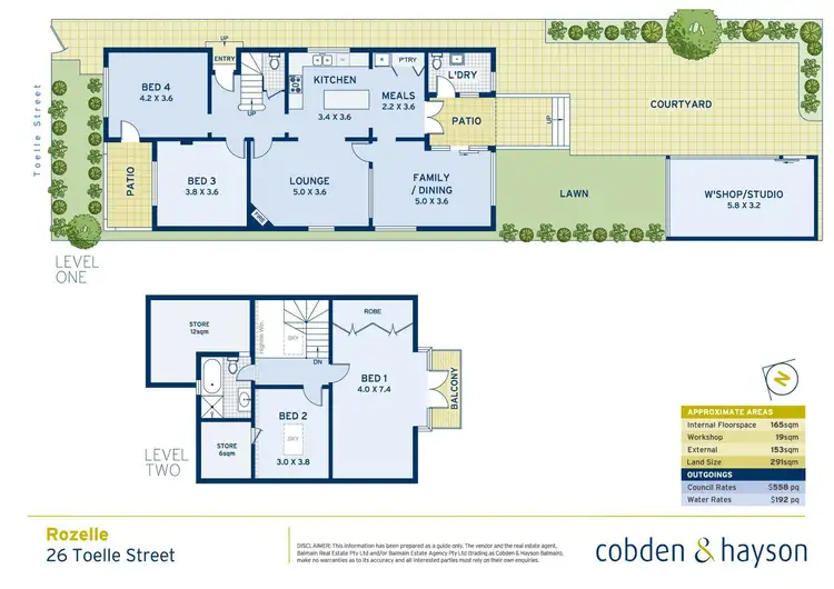 Floorplan of Homely house listing, 26 Toelle Street, Rozelle NSW 2039