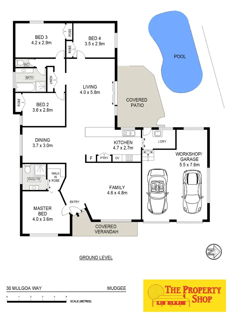 Floorplan of Homely house listing, 30 Mulgoa Way, Mudgee NSW 2850