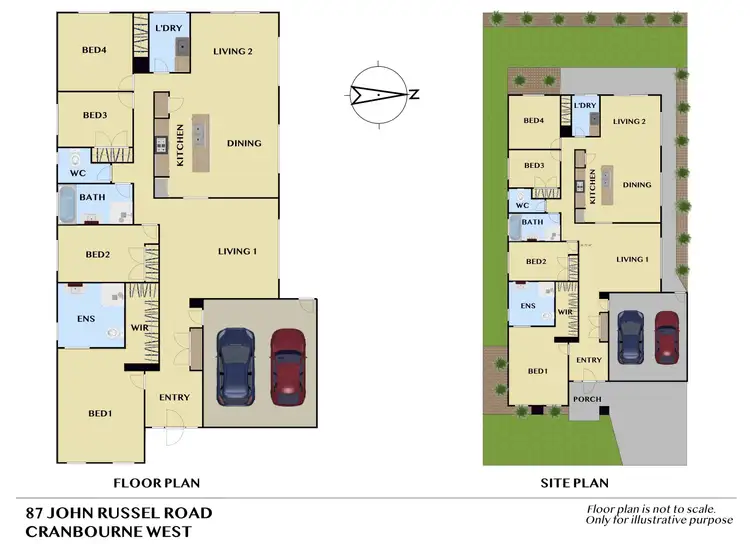 Floorplan of Homely house listing, 87 John Russell Road, Cranbourne West VIC 3977