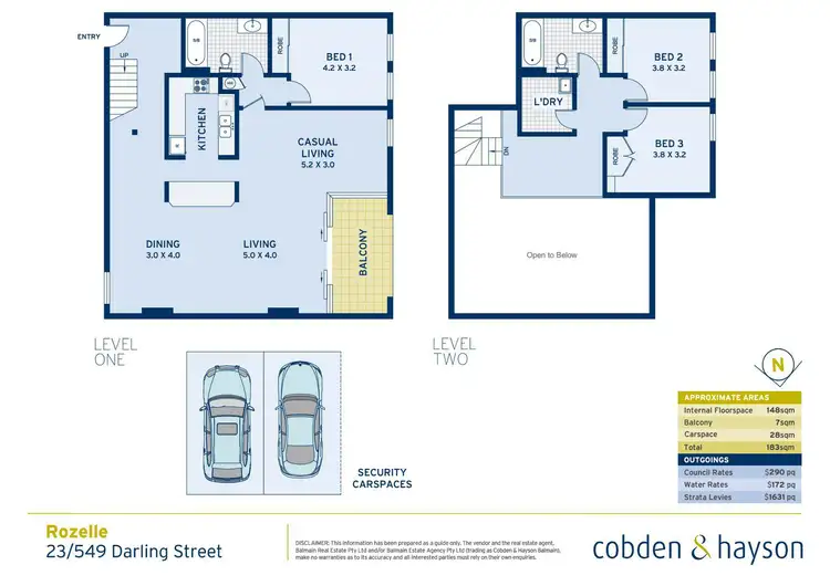 Floorplan of Homely apartment listing, 23/549 Darling Street, Rozelle NSW 2039
