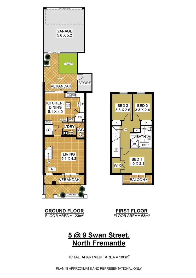 Floorplan of Homely house listing, 5/9 Swan Street, North Fremantle WA 6159