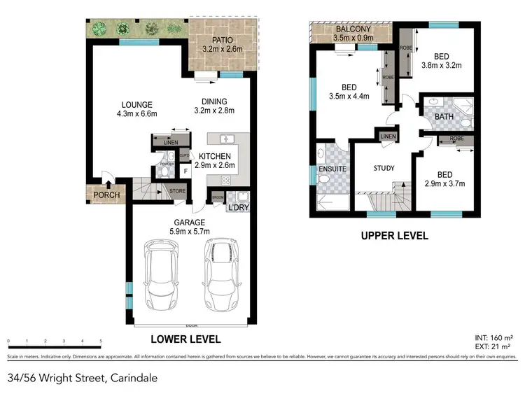 Floorplan of Homely townhouse listing, 34/56 Wright Street, Carindale QLD 4152