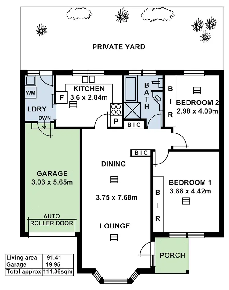 Floorplan of Homely unit listing, 3/136 Grant Avenue, Toorak Gardens SA 5065