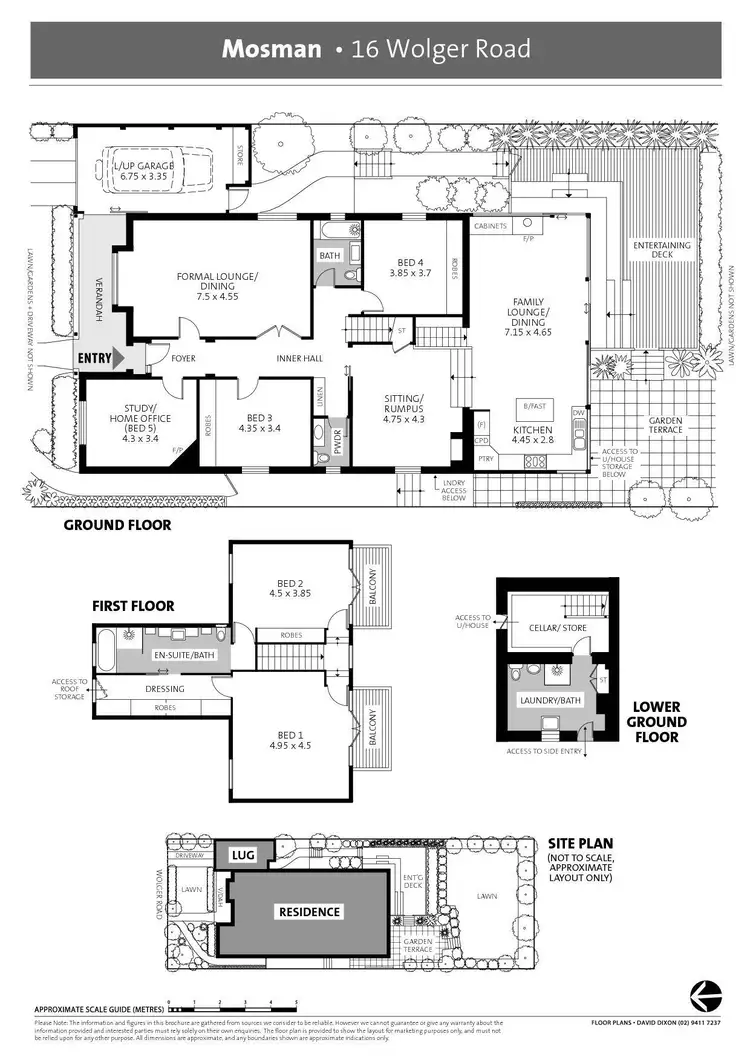 Floorplan of Homely house listing, 16 Wolger Road, Mosman NSW 2088