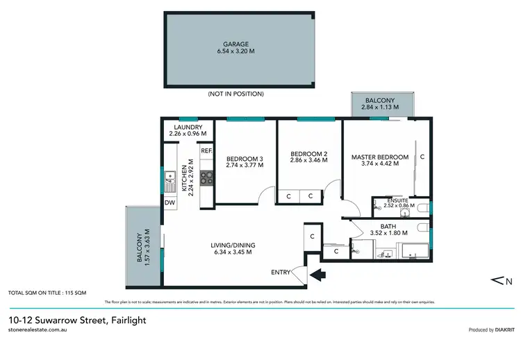 Floorplan of Homely apartment listing, 2/10-12 Suwarrow Street, Fairlight NSW 2094