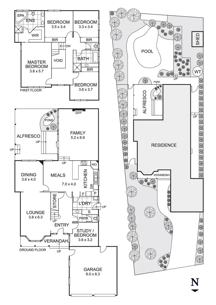 Floorplan of Homely house listing, 12 Niland Rise, Templestowe VIC 3106
