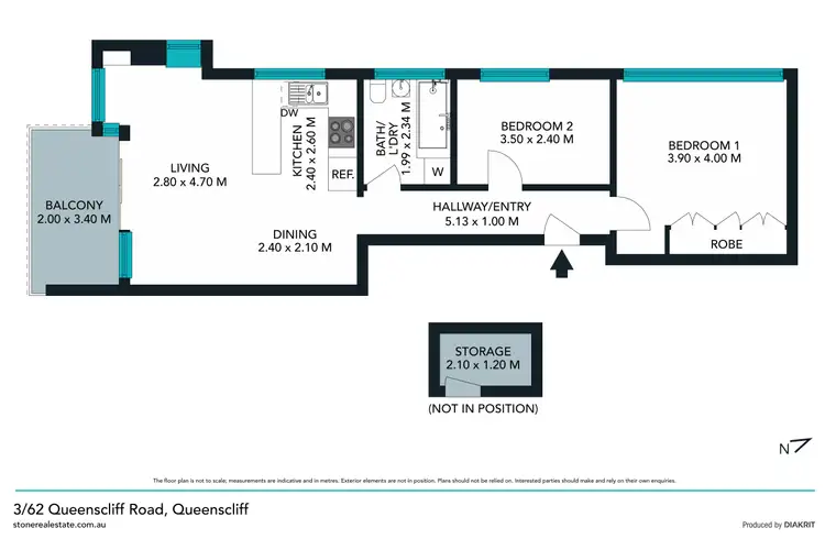 Floorplan of Homely apartment listing, 3/62 Queenscliff Road, Queenscliff NSW 2096