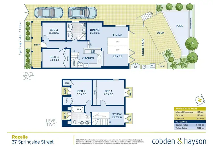 Floorplan of Homely house listing, 37 Springside Street, Rozelle NSW 2039