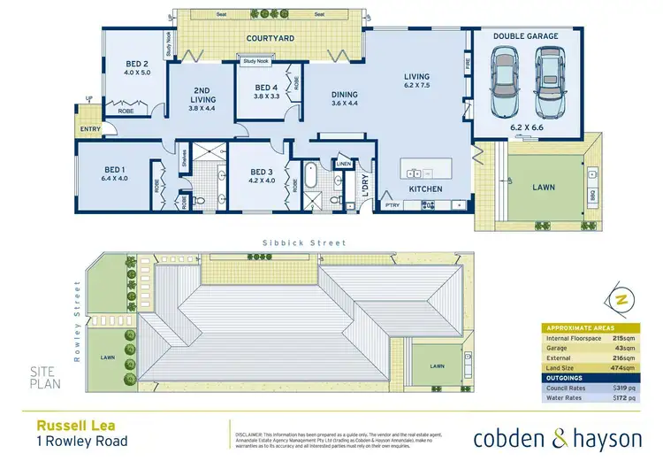 Floorplan of Homely house listing, 1 Rowley Road, Russell Lea NSW 2046