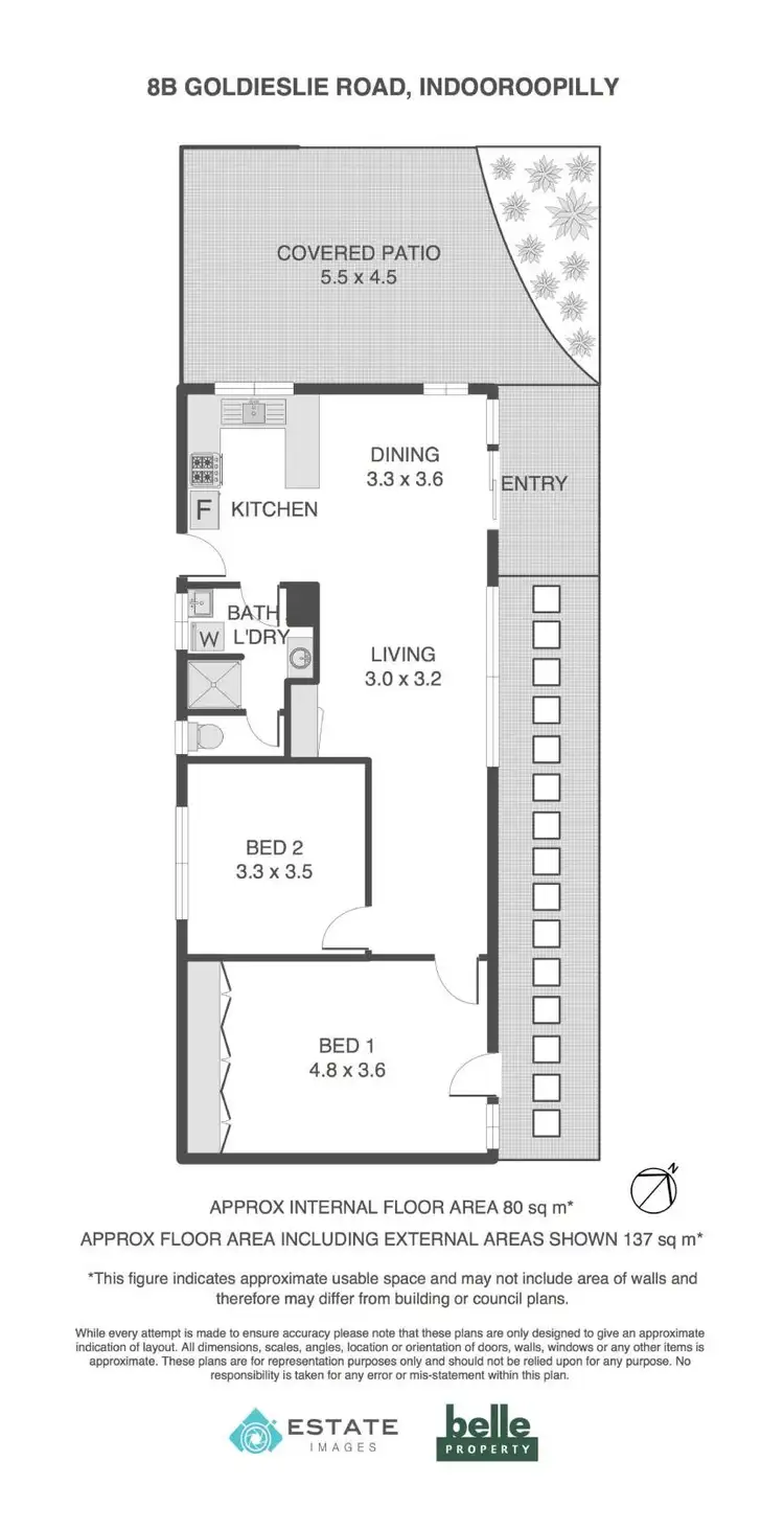 Floorplan of Homely house listing, 8B Goldieslie Road, Indooroopilly QLD 4068