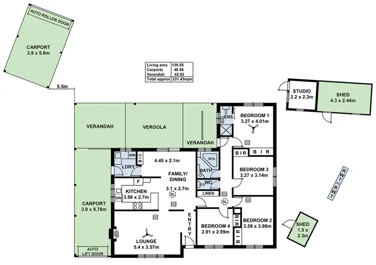 Floorplan of Homely house listing, 13 Bluegum Court, Athelstone SA 5076