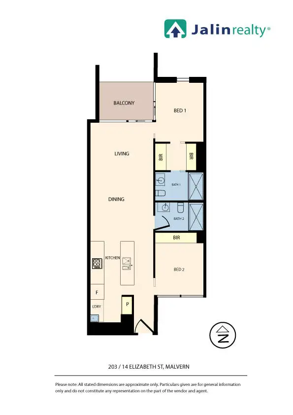 Floorplan of Homely apartment listing, 203/14 Elizabeth Street, Malvern VIC 3144