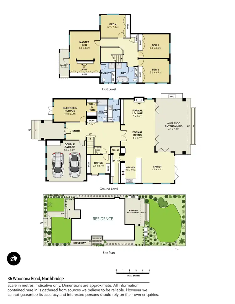 Floorplan of Homely house listing, 36 Woonona Road, Northbridge NSW 2063