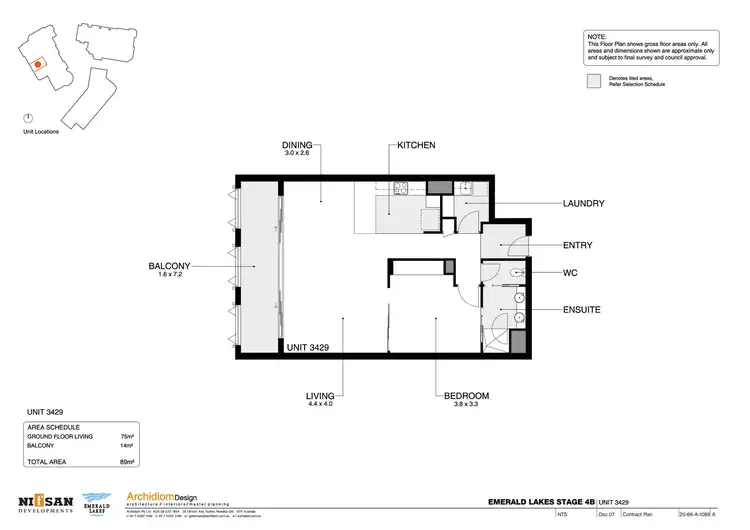 Floorplan of Homely apartment listing, 3054/3029 The Boulevard, Carrara QLD 4211