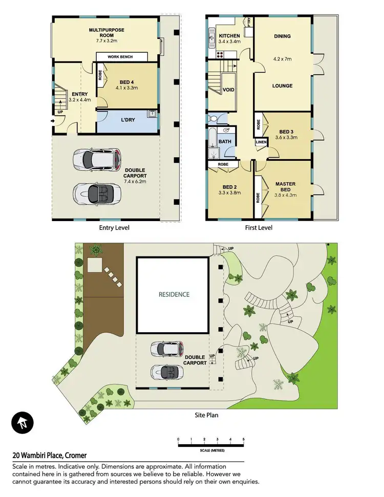 Floorplan of Homely house listing, 20 Wambiri Place, Cromer NSW 2099